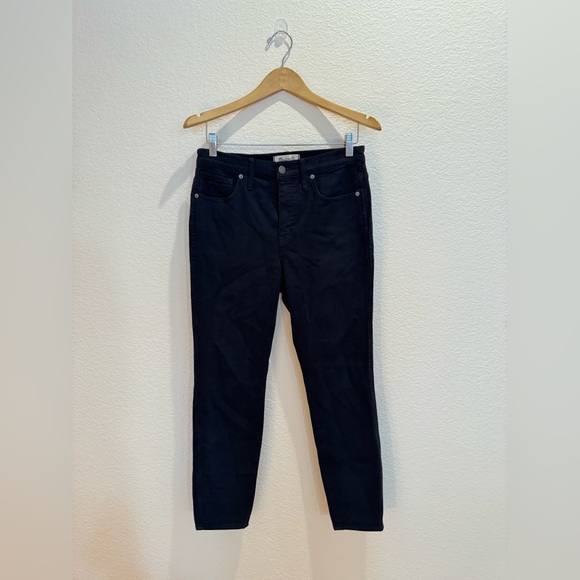 MADEWELL * BLACK 10” HIGH RISE SKINNY JEAN * SZ 28 - Picture 3 of 7